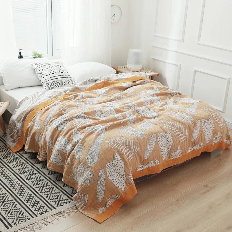 100% Cotton Nordic throw blankets for beds gauze bedroom Leisure Bedspread boho decor sofa towel soft blanket sheet double thin - Outdoor Travel Store