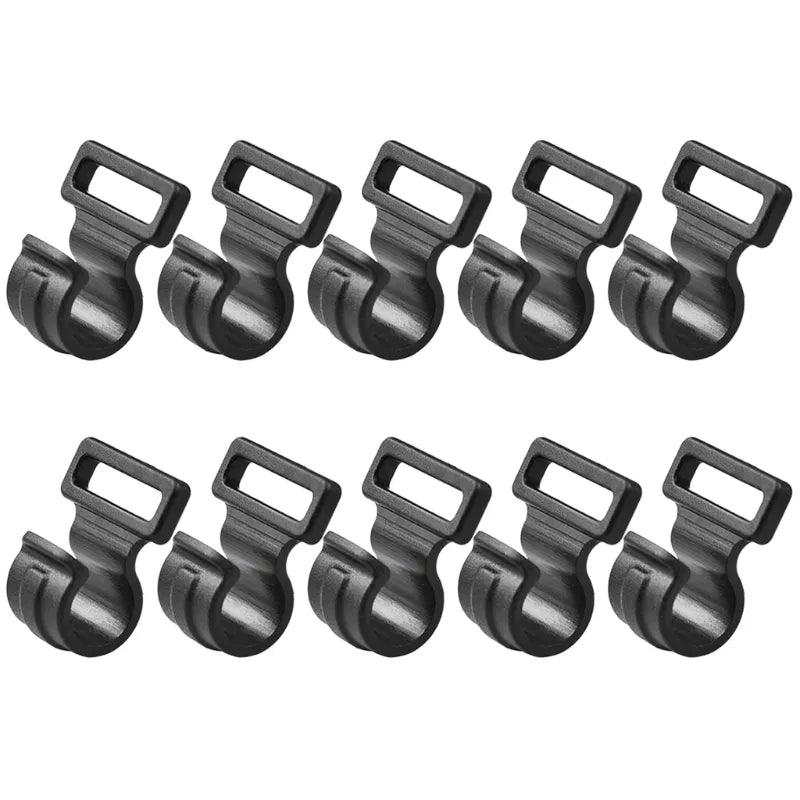 10pcs Tent Hooks Camping Caravan Awning Tent Wind Rope Clamp Tent Clip Outdoor Windproof Accessories - Outdoor Travel Store