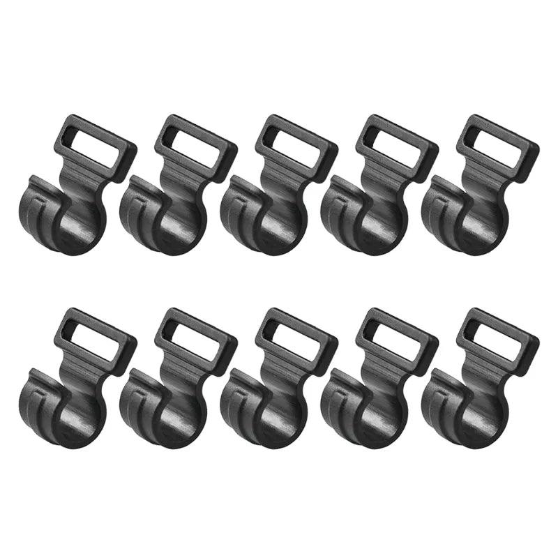 10pcs Tent Hooks Camping Caravan Awning Tent Wind Rope Clamp Tent Clip Outdoor Windproof Accessories - Outdoor Travel Store