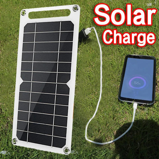 10W Portable Solar Panel 5V Solar Plate with USB Safe Charge Stabilize Battery Charger for Power Bank Phone Outdoor Camping Home - Outdoor Travel Store