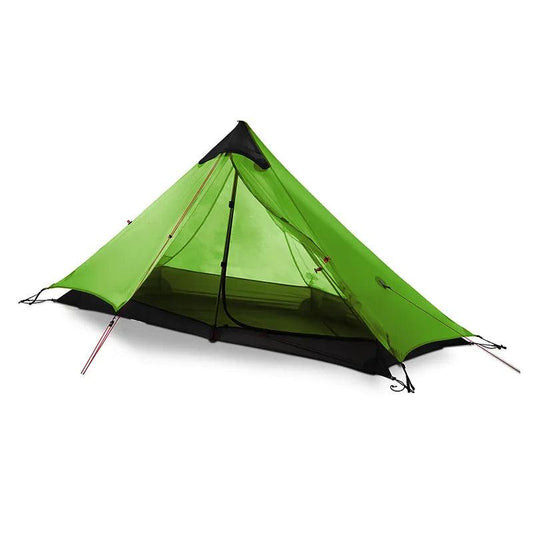 2021 New Version 230cm 3F UL GEAR Lanshan 1 Ultralight Camping 3/4 Season 15D Silnylon Rodless Tent - Outdoor Travel Store