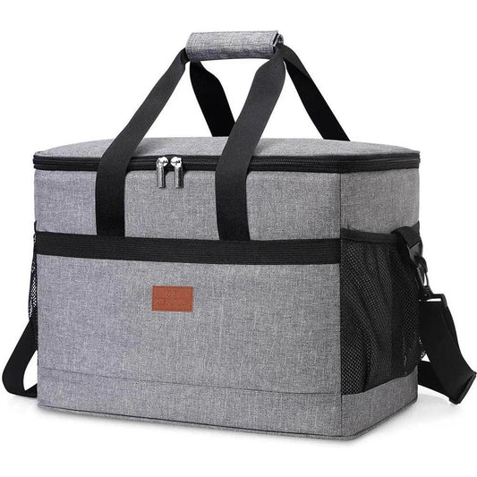 32L Soft Cooler Bag with Hard Liner Large Insulated Picnic Lunch Bag Box Cooling Bag for Camping BBQ Family Outdoor Activities - Outdoor Travel Store