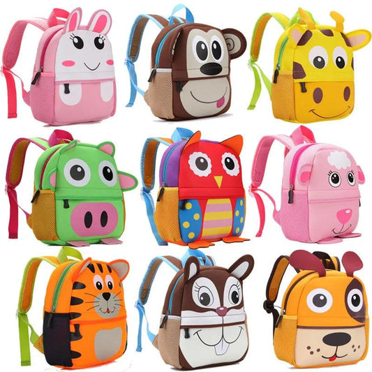 3D Children School Bags for Girls Boy Children Backpacks Kindergarten Cartoon Animal Toddle Kids Backpack for 2-5 years - Outdoor Travel Store