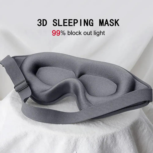 3D Sleep Mask Blindfold Sleeping Aid Eye Mask Soft Memory Foam Face Mask Eyeshade 99% Blockout Light Slaapmasker Eye Cover Patch - Outdoor Travel Store