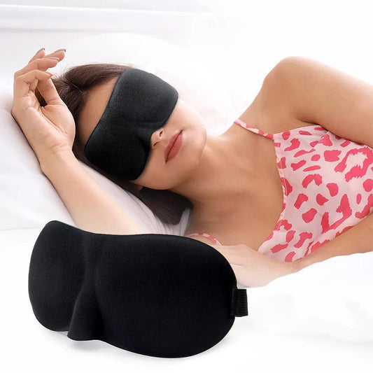 3D Sleep Mask Blindfold Sleeping Aid Soft Memory Foam Eye mask for Sleeping Travel Blockout Light Slaapmasker Eye Cover - Outdoor Travel Store