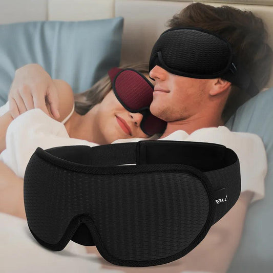 3D Sleeping Mask Eye Mask for Sleeping Soft Unisex Eye Patches Comfort Face Sleeping Mask Eyeshade Breathable - Outdoor Travel Store