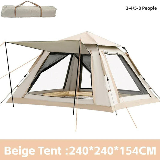 5-8 Person Pop Cloud Up 2 Tent for Camping Outdoor Dome Tent Automatic Easy Setup Waterproof Family Tent Hiking Backpacking - Outdoor Travel Store