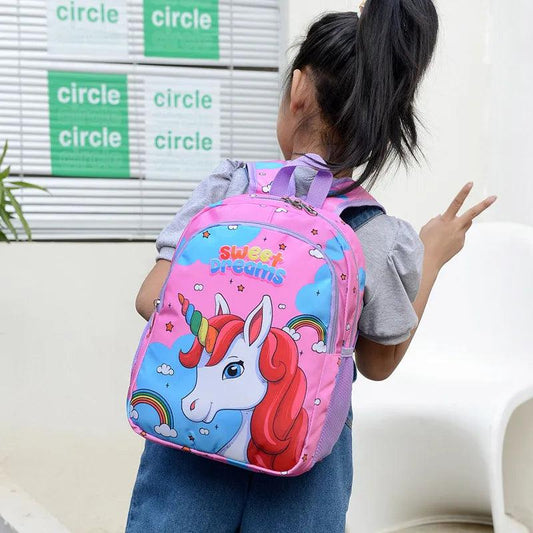 Boy Girl Cartoon Unicorn Schoolbags Lager Capacity School Backpack Kindergarten Primary School Backpacks Kawaii Kids Bag - Outdoor Travel Store