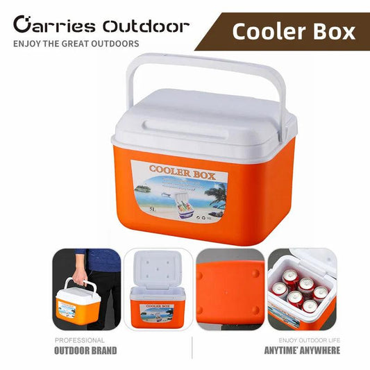 Camping Cooler Box Outdoor Portable Mini Cooler Fridge Beer Juice Drink Cooling Food Keeping Fresh Car Cold Icebox - Outdoor Travel Store