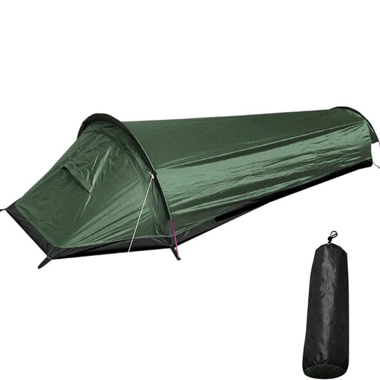 Camping Single Person Tent Ultralight Compact Outdoor Sleeping Bag Tent Larger Space Waterproof Backpacking Tent Cover Hiking - Outdoor Travel Store