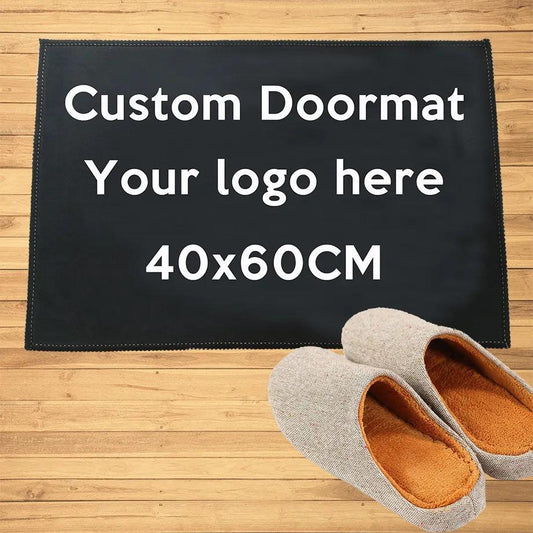 Custom Doormat Entrance Welcome Mats Hallway Doorway Bathroom Kitchen Rugs Floor Mats Carpet All Color All Logo, free shipping - Outdoor Travel Store