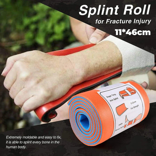 First Aid Universal Aluminum Splint Roll Medical Survival Polymer For Fixture Bone Emergency Kit Outdoor Travel - Outdoor Travel Store