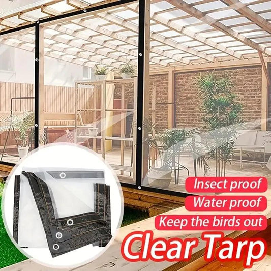 Gardening Transparent Plastic Shelter Film Outdoor Waterproof Tarp Cloth Terrace Succulents Insulation Tent Balcony Awnings Tarp - Outdoor Travel Store