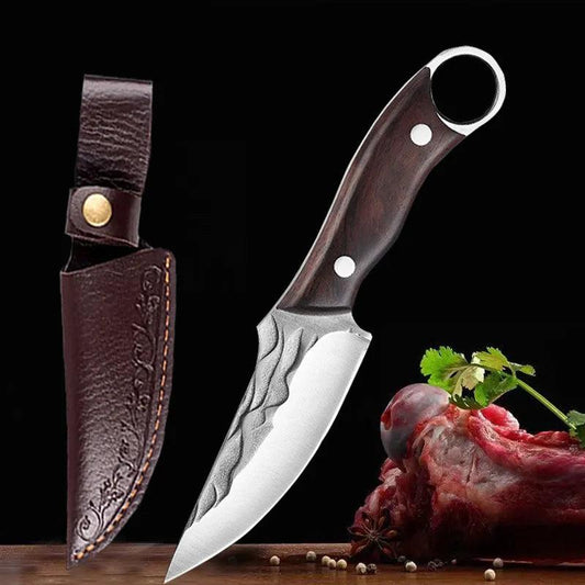 Kitchen Knife Boning Knife Outdoor Hunting Camping Knife Handmade Forged Knife Military Knife- Good for Camping Survival Outdoor - Outdoor Travel Store