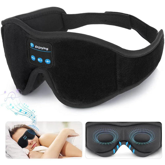 Mask For Sleep Headphones Bluetooth 3D Eye Mask Music Play Sleeping Headphones with Built-in HD Speaker - Outdoor Travel Store