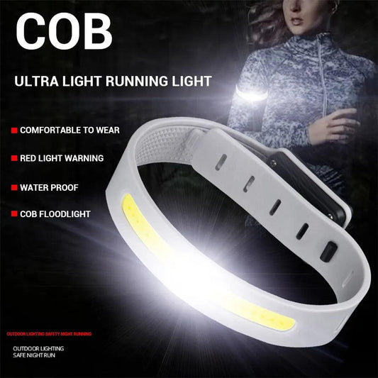 Mini Portable COB Headlight 3 Lighting Modes Outdoor Night Running Lamp Built-in Battery Type-C Charging Wrist Safety Lantern - Outdoor Travel Store