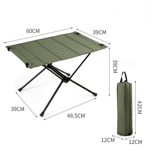 Outdoor Portable Collapsible Table and Chair Barbecue Ultralight Vehicle Tactical Table Road Trip Picnic Table Camping - Outdoor Travel Store