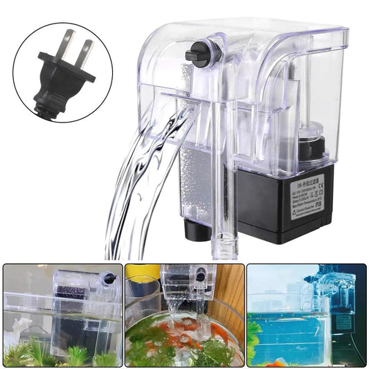 Oxygen Submersible Water Purifier Water Pumps Mini Fish Tank Filte for Aquarium Fish Tank 110V US Plug Aquarium Accessoires - Outdoor Travel Store
