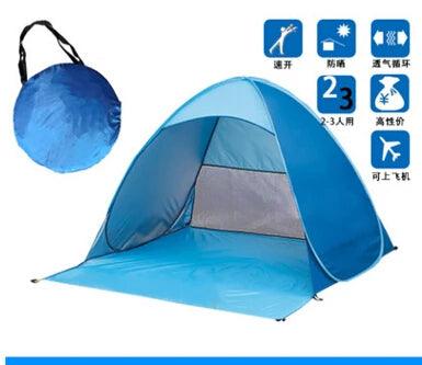 Quick Automatic Opening beach tent sun shelter UV-protective tent shade lightwight pop up open for outdoor camping fishing - Outdoor Travel Store