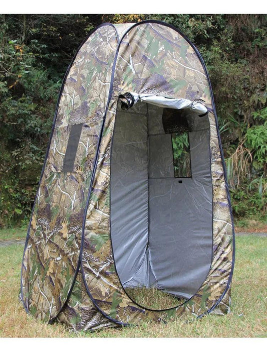 Single Person Portable Privacy Shower Toilet Camping Pop Up Tent Camouflage UV Function Outdoor Dressing Photography Watch Bird - Outdoor Travel Store